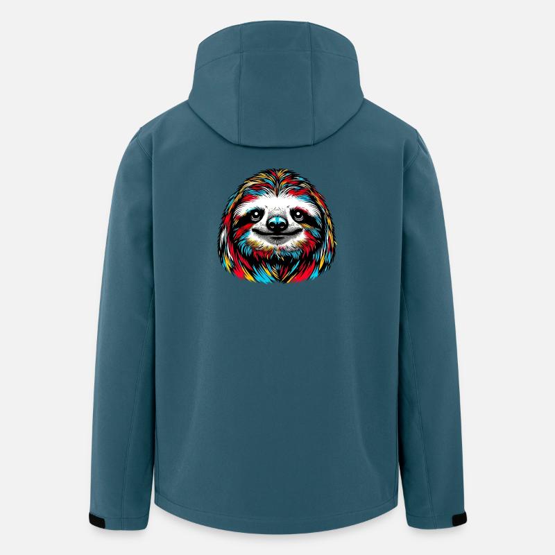 Faultier - Recycelte Männer Softshell-Jacke von Stanley/Stella - Dunkles Petrol