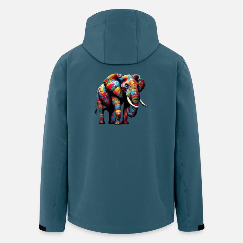 Elefant - Recycelte Männer Softshell-Jacke von Stanley/Stella - Dunkles Petrol