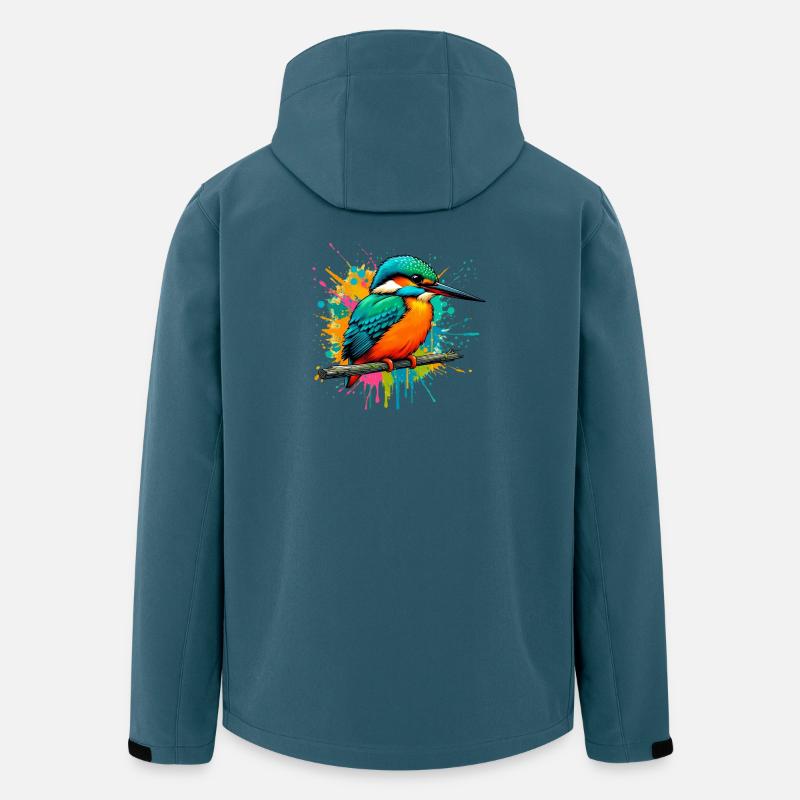 Eisvogel - Recycelte Männer Softshell-Jacke von Stanley/Stella - Dunkles Petrol