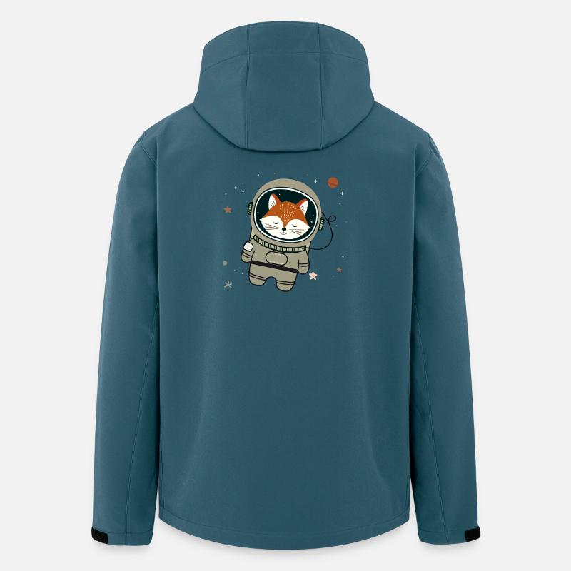 Dreaming astronaut fox in space - Men’s Recycled Softshell Jacket by Stanley/Stella - stargazer