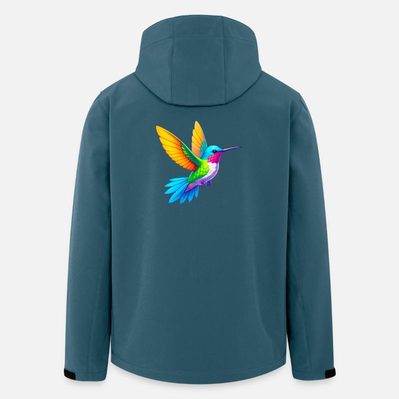 Kolibri - Recycelte Männer Softshell-Jacke von Stanley/Stella - Dunkles Petrol