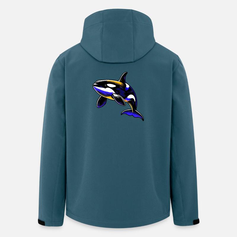 Schwertwal - Recycelte Männer Softshell-Jacke von Stanley/Stella - Dunkles Petrol