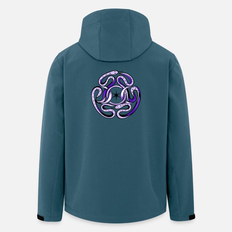 Hekate Snakes - Recycelte Männer Softshell-Jacke von Stanley/Stella - Dunkles Petrol
