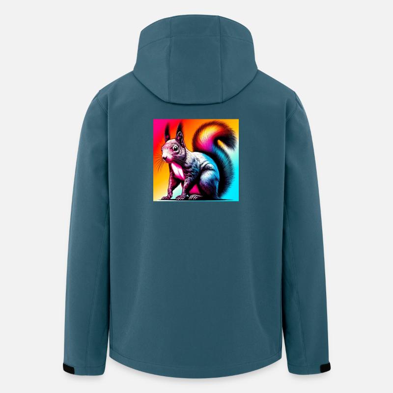 Eichhörnchen - Recycelte Männer Softshell-Jacke von Stanley/Stella - Dunkles Petrol