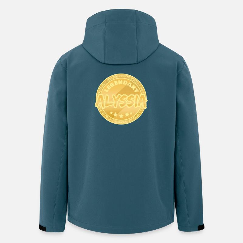 Vorname Alyssia - Recycelte Männer Softshell-Jacke von Stanley/Stella - Dunkles Petrol