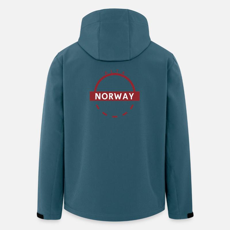 Alta Norway Emblem Ring - Recycelte Männer Softshell-Jacke von Stanley/Stella - Dunkles Petrol