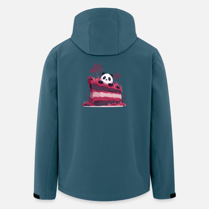 Panda on pink kitchen forest - Men’s Recycled Softshell Jacket by Stanley/Stella - stargazer