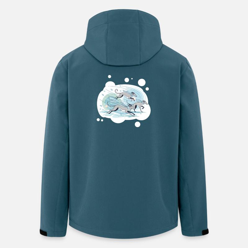 Windhunde - Recycelte Männer Softshell-Jacke von Stanley/Stella - Dunkles Petrol