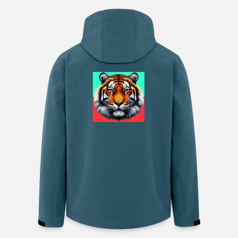 Tiger - Recycelte Männer Softshell-Jacke von Stanley/Stella - Dunkles Petrol