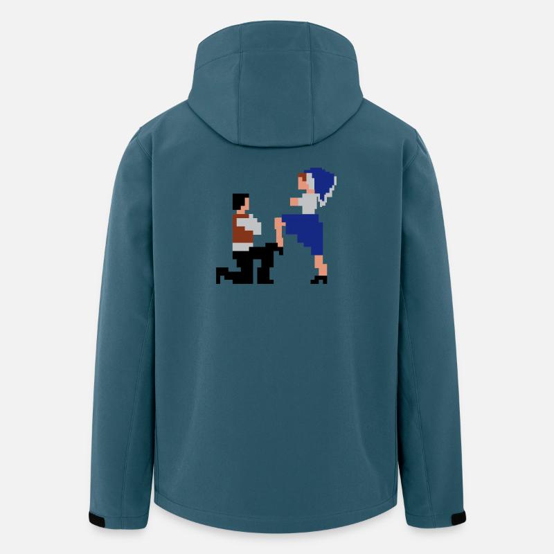 Šij, luby šewco šij... - Recycelte Männer Softshell-Jacke von Stanley/Stella - Dunkles Petrol