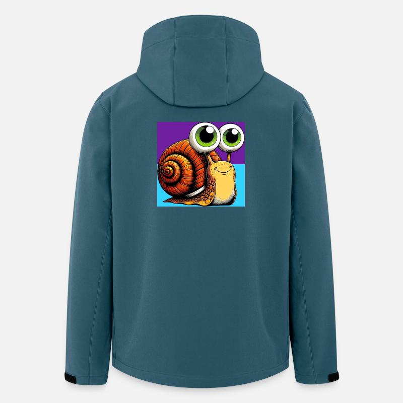 Schnecke - Recycelte Männer Softshell-Jacke von Stanley/Stella - Dunkles Petrol