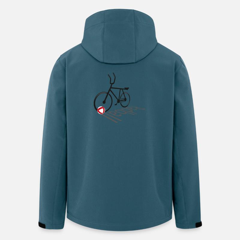 Cyclisme, Cyclball, Cyclisme en salle, Évolution - Veste softshell homme en polyester recyclé Stanley/Stella - bleu pétrole foncé