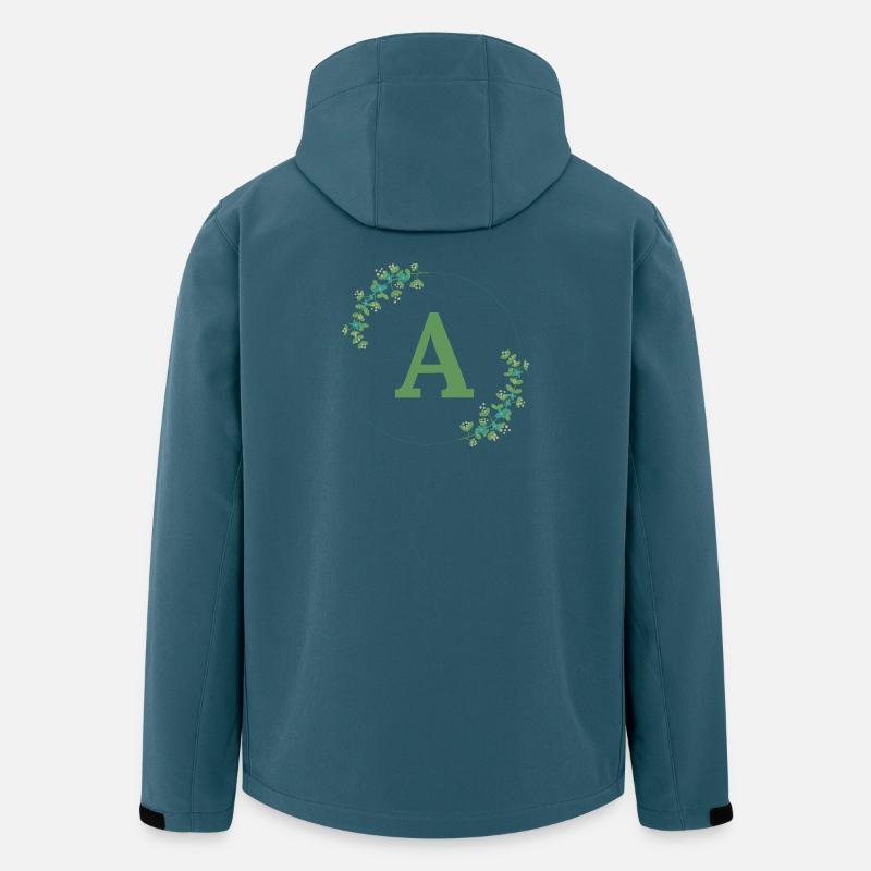 A - Recycelte Männer Softshell-Jacke von Stanley/Stella - Dunkles Petrol