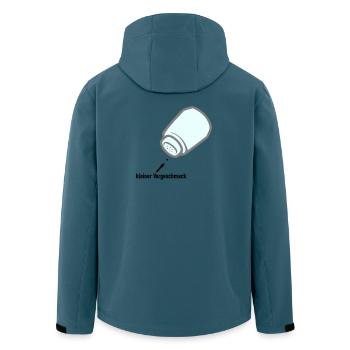 kleiner Vorgeschmack - Recycelte Männer Softshell-Jacke von Stanley/Stella - Dunkles Petrol - Hinten - AI Model Male 185 light (185cm)