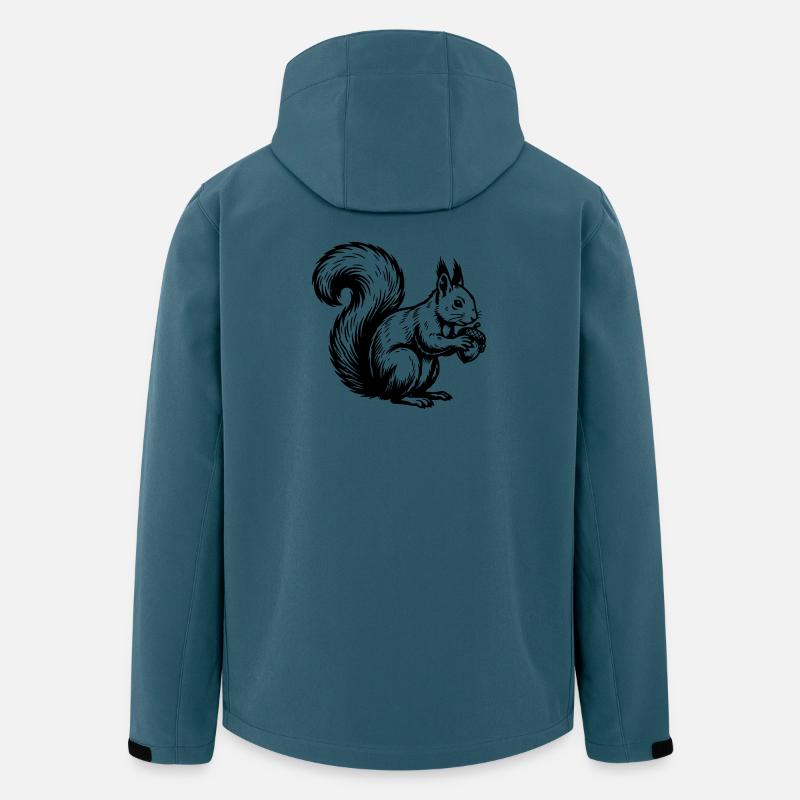 Eichhörnchen - Recycelte Männer Softshell-Jacke von Stanley/Stella - Dunkles Petrol
