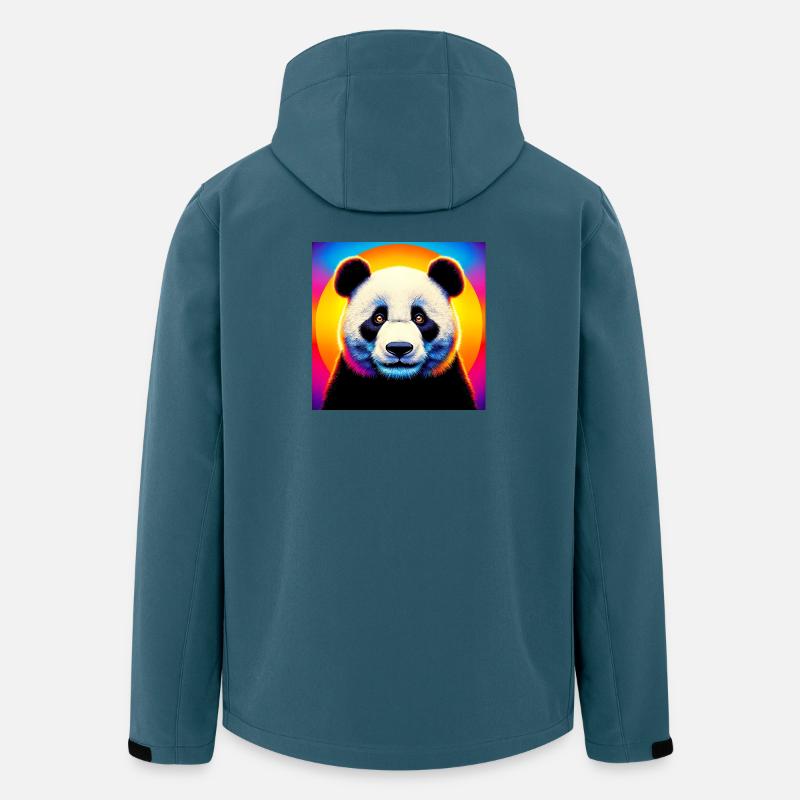 Panda - Recycelte Männer Softshell-Jacke von Stanley/Stella - Dunkles Petrol