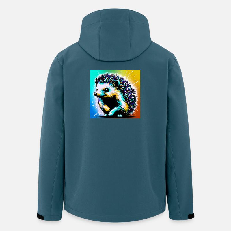 hérisson - Veste softshell homme en polyester recyclé Stanley/Stella - bleu pétrole foncé