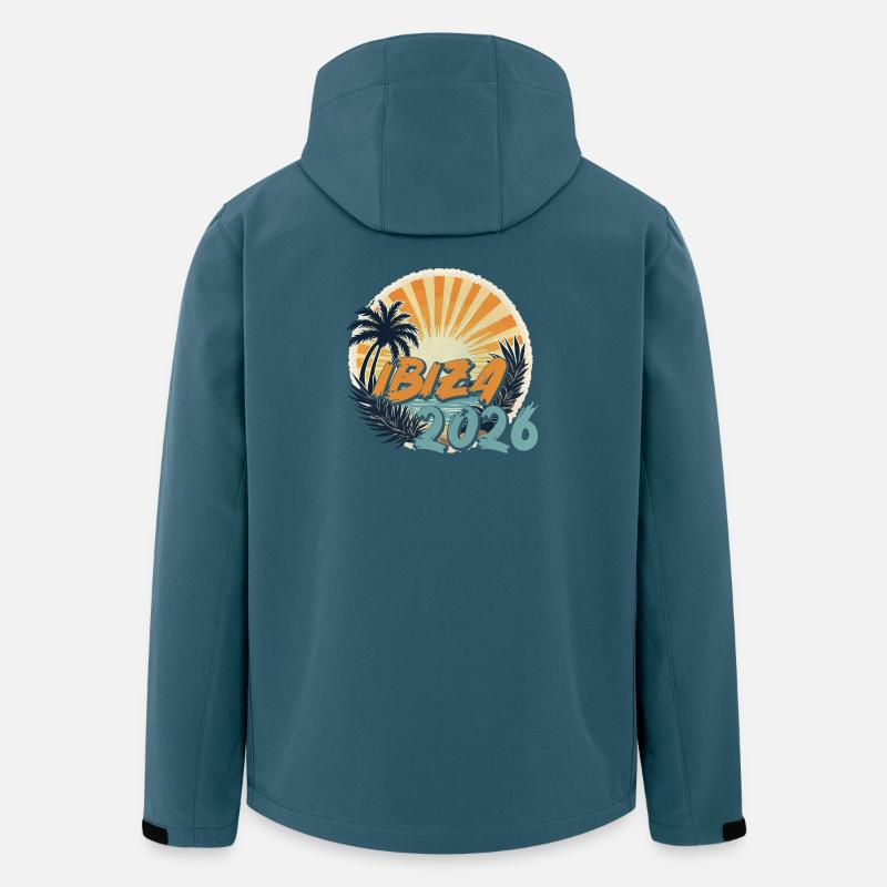 Ibiza 2026 - Recycelte Männer Softshell-Jacke von Stanley/Stella - Dunkles Petrol