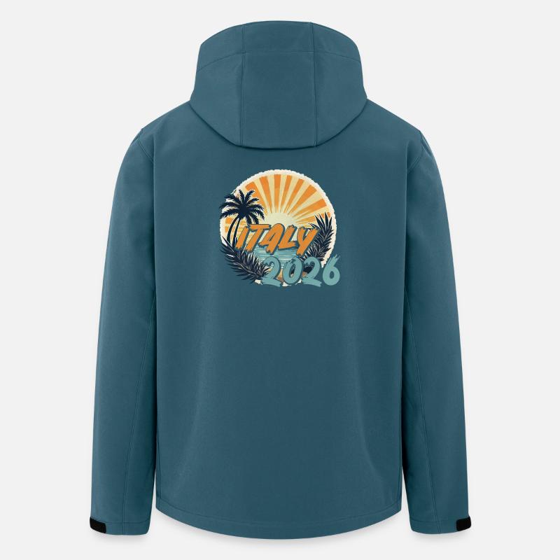 Italien 2026 - Recycelte Männer Softshell-Jacke von Stanley/Stella - Dunkles Petrol