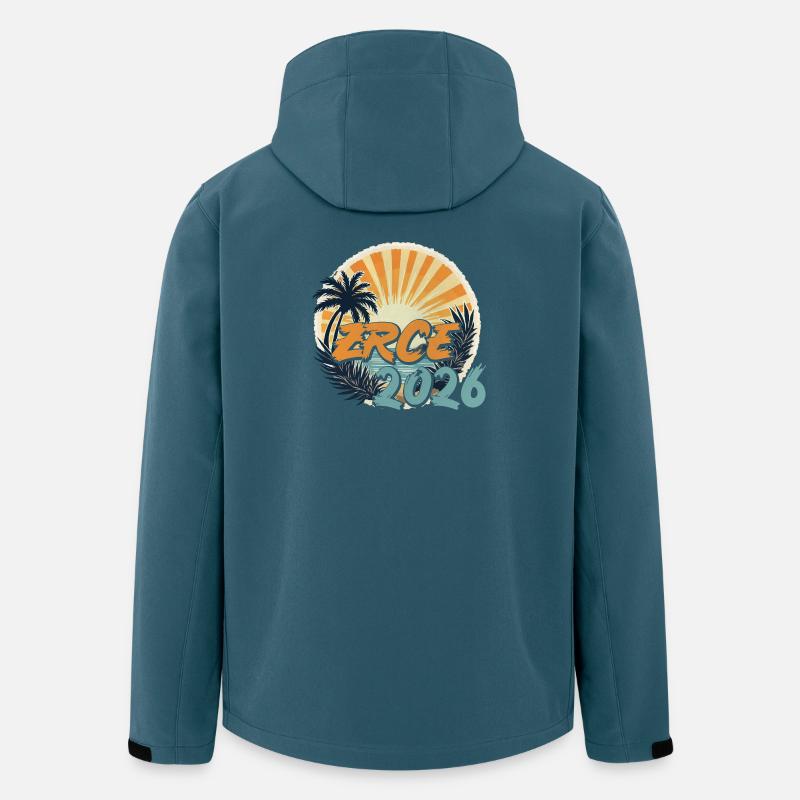 Zrce 2026 - Recycelte Männer Softshell-Jacke von Stanley/Stella - Dunkles Petrol