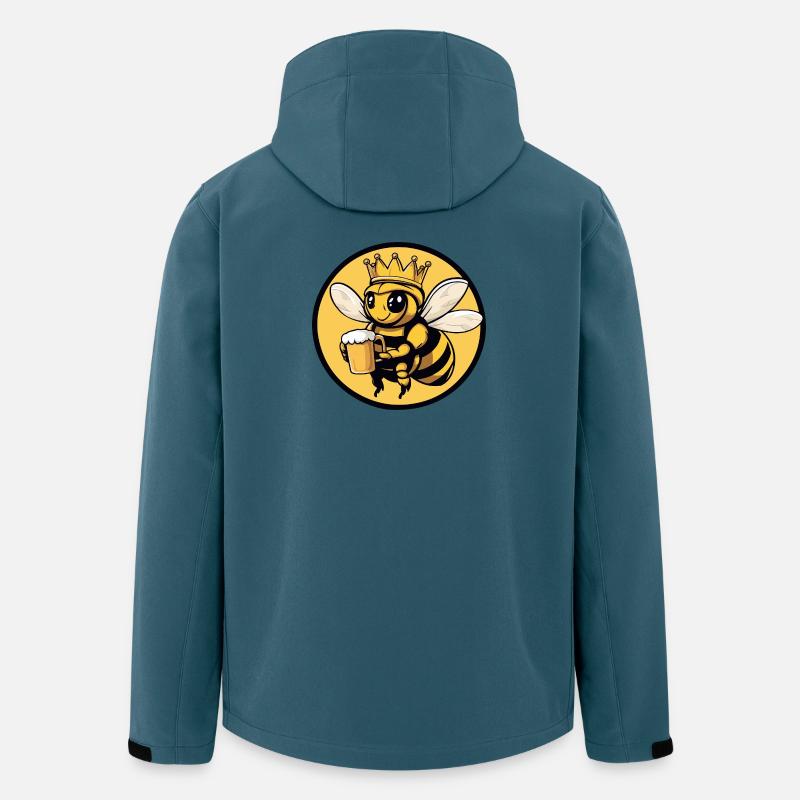 Bee Beer Funny - Men’s Recycled Softshell Jacket by Stanley/Stella - stargazer