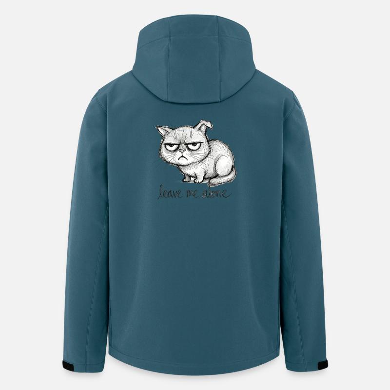 Chat Gribouillis - Veste softshell homme en polyester recyclé Stanley/Stella - bleu pétrole foncé