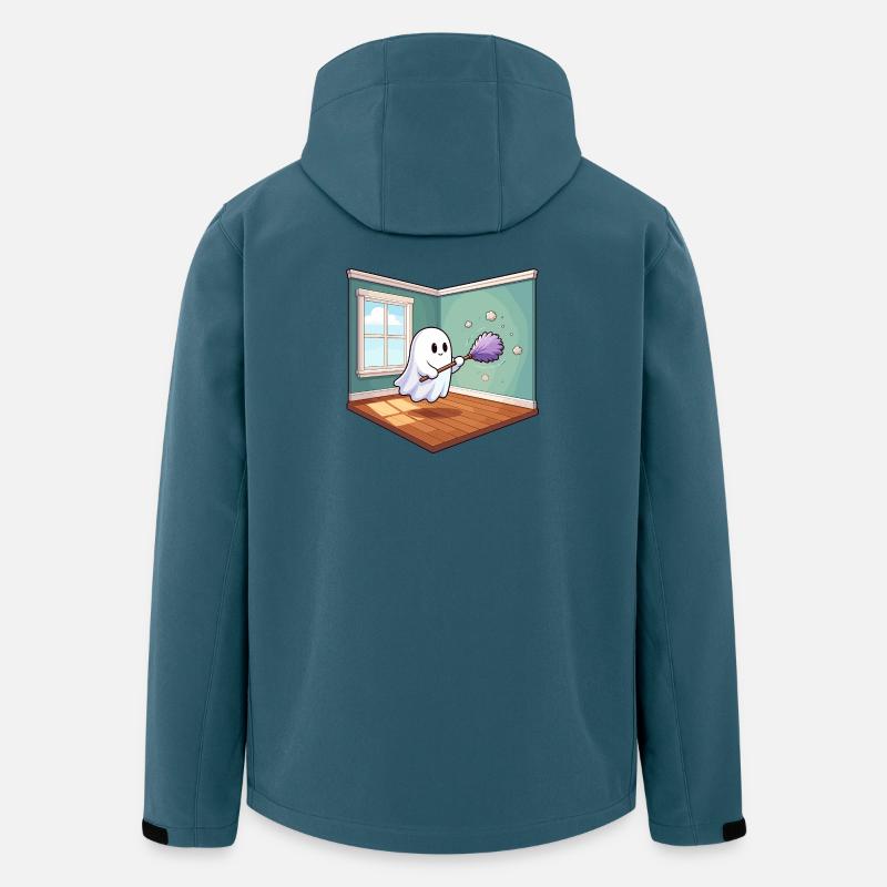 Putzgeist im Wohnzimmer - Recycelte Männer Softshell-Jacke von Stanley/Stella - Dunkles Petrol