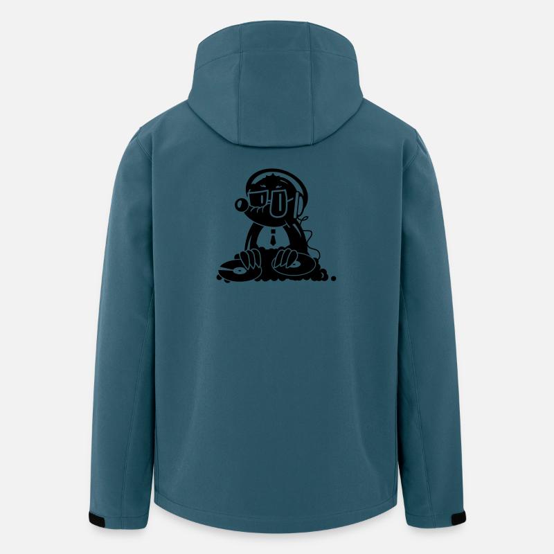 the Mole as a DJ - Men’s Recycled Softshell Jacket by Stanley/Stella - stargazer
