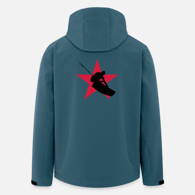 Kitesurfen / Kitesurfer / Kiteboarden / Kitesurf - Recycelte Männer Softshell-Jacke von Stanley/Stella - Dunkles Petrol