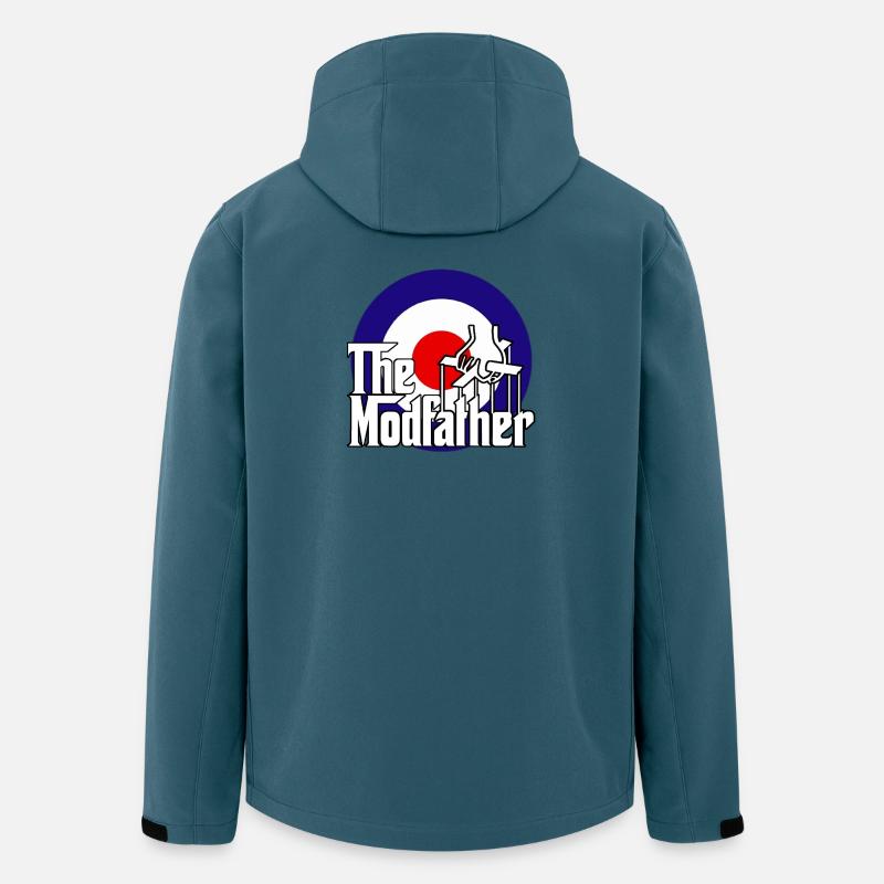 der modfather - Recycelte Männer Softshell-Jacke von Stanley/Stella - Dunkles Petrol