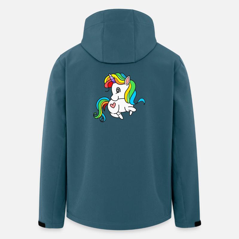 Einhorn Einhörner - Recycelte Männer Softshell-Jacke von Stanley/Stella - Dunkles Petrol