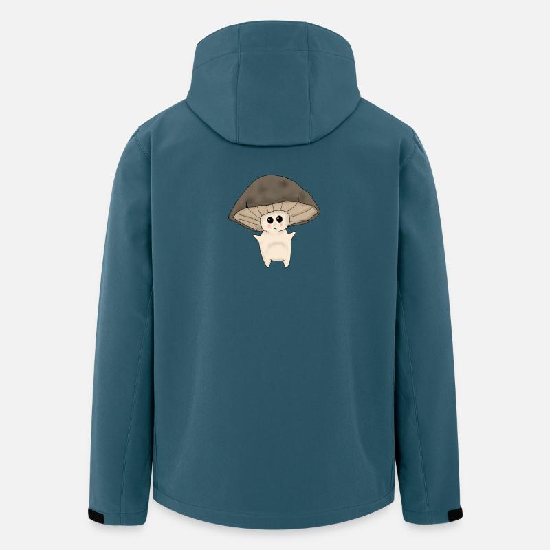 Pilzmännchen - Recycelte Männer Softshell-Jacke von Stanley/Stella - Dunkles Petrol