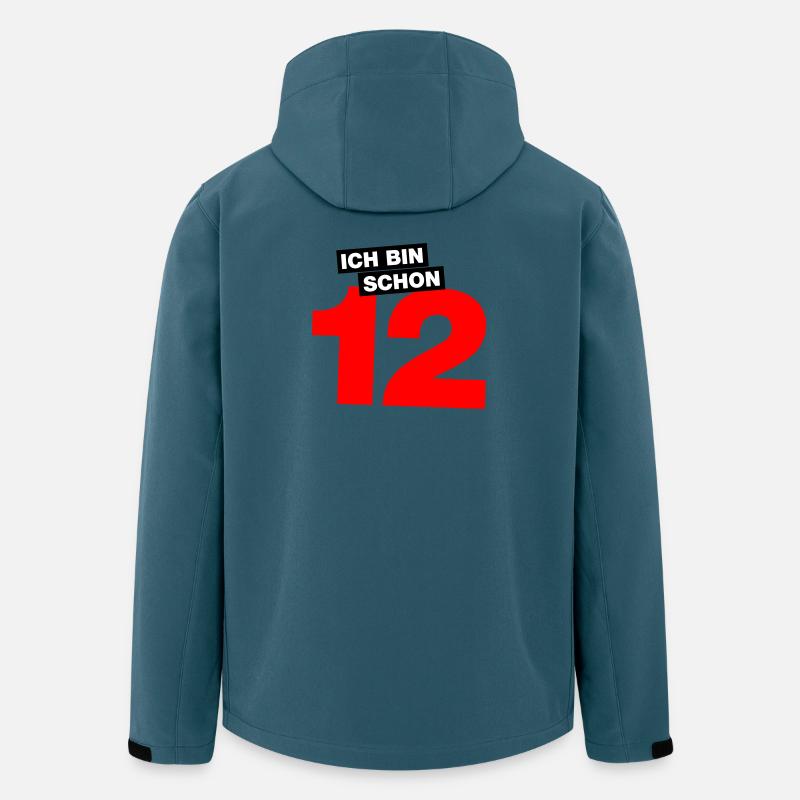 Ich bin schon 12 - Recycelte Männer Softshell-Jacke von Stanley/Stella - Dunkles Petrol