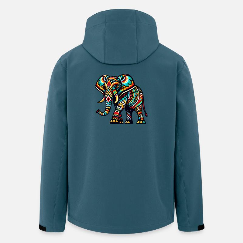 Elefant - Recycelte Männer Softshell-Jacke von Stanley/Stella - Dunkles Petrol