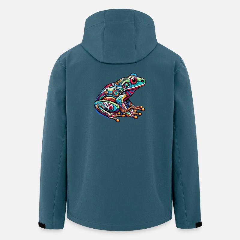 Frosch - Recycelte Männer Softshell-Jacke von Stanley/Stella - Dunkles Petrol