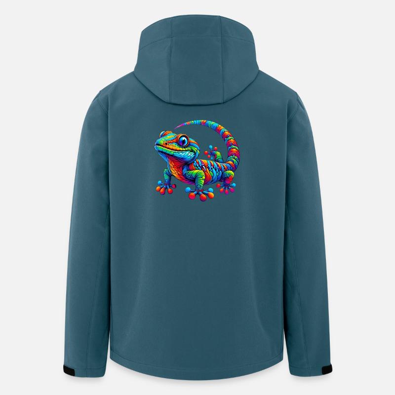 Gecko - Veste softshell homme en polyester recyclé Stanley/Stella - bleu pétrole foncé