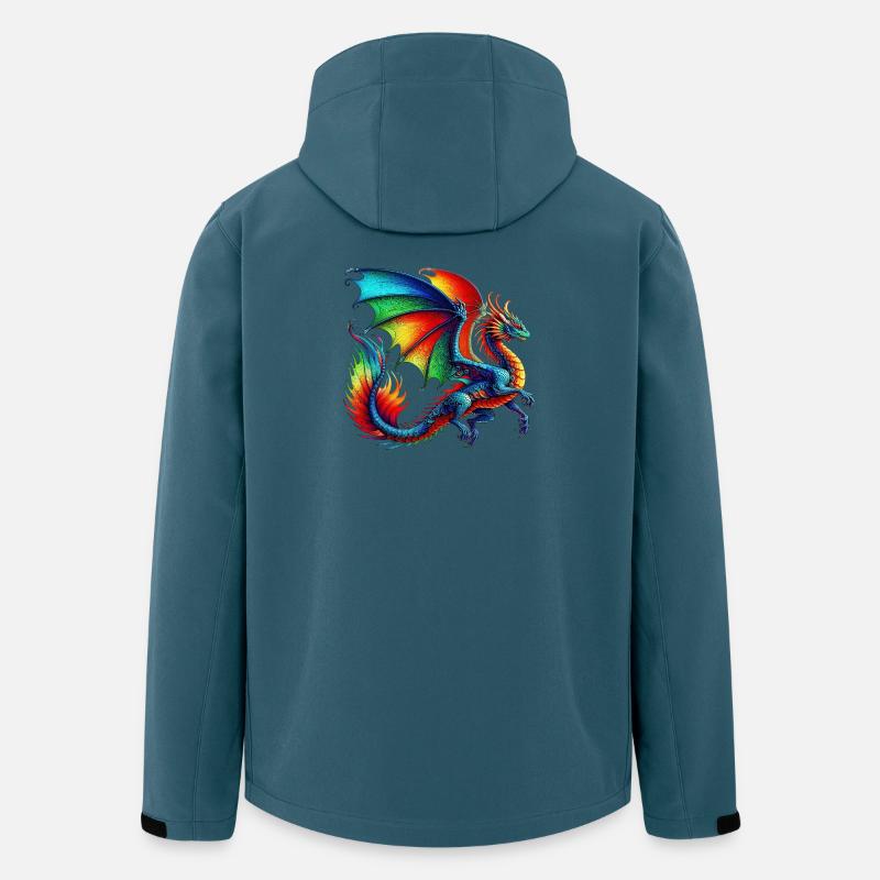 Dragon - Veste softshell homme en polyester recyclé Stanley/Stella - bleu pétrole foncé