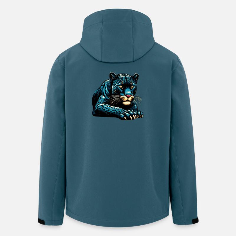 Panther - Recycelte Männer Softshell-Jacke von Stanley/Stella - Dunkles Petrol