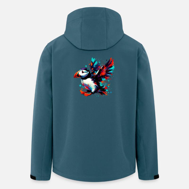 Papageitaucher - Recycelte Männer Softshell-Jacke von Stanley/Stella - Dunkles Petrol