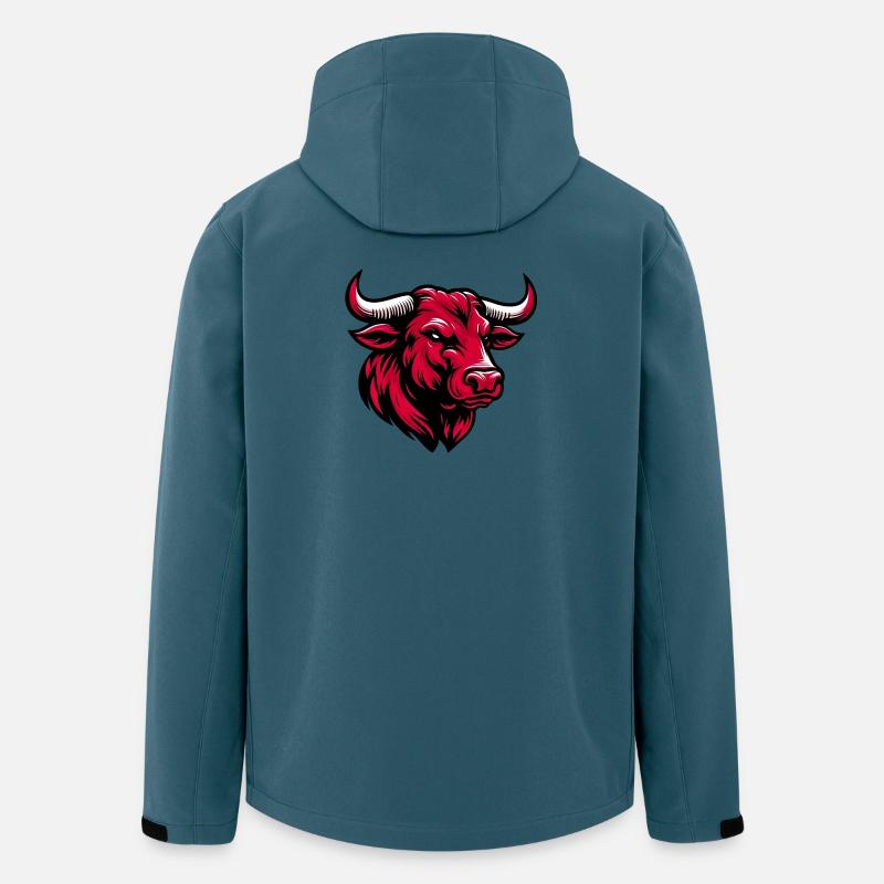 Stier - Recycelte Männer Softshell-Jacke von Stanley/Stella - Dunkles Petrol