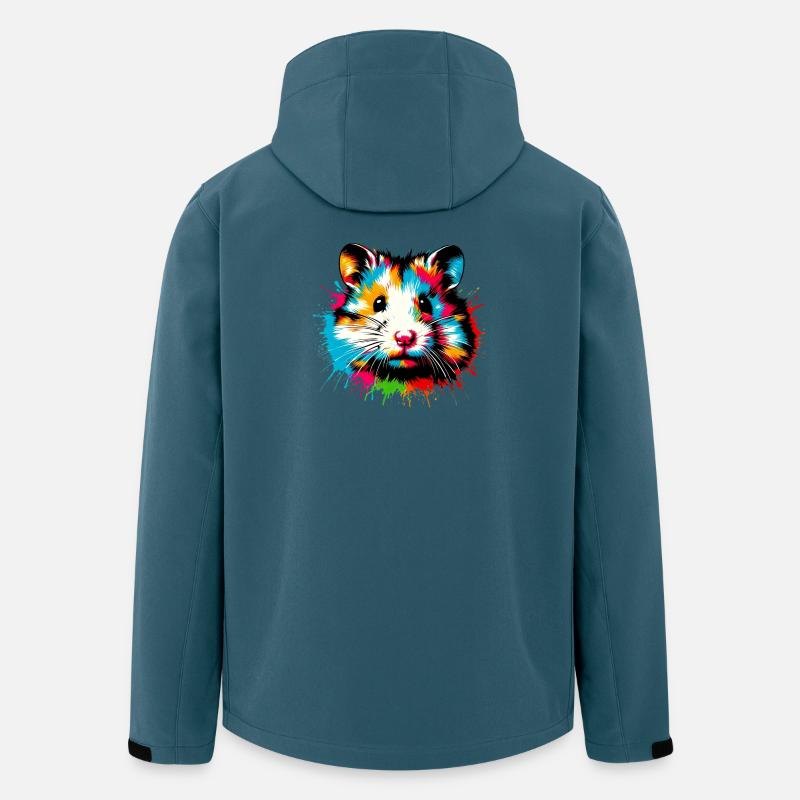 Hamster - Recycelte Männer Softshell-Jacke von Stanley/Stella - Dunkles Petrol
