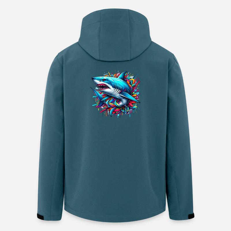 Hai - Recycelte Männer Softshell-Jacke von Stanley/Stella - Dunkles Petrol