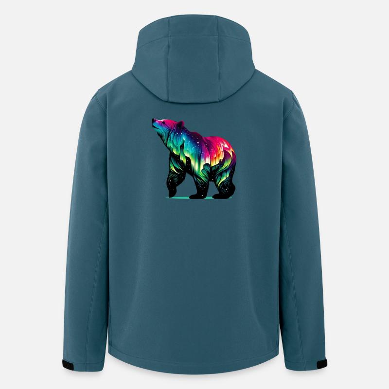 Bär - Recycelte Männer Softshell-Jacke von Stanley/Stella - Dunkles Petrol