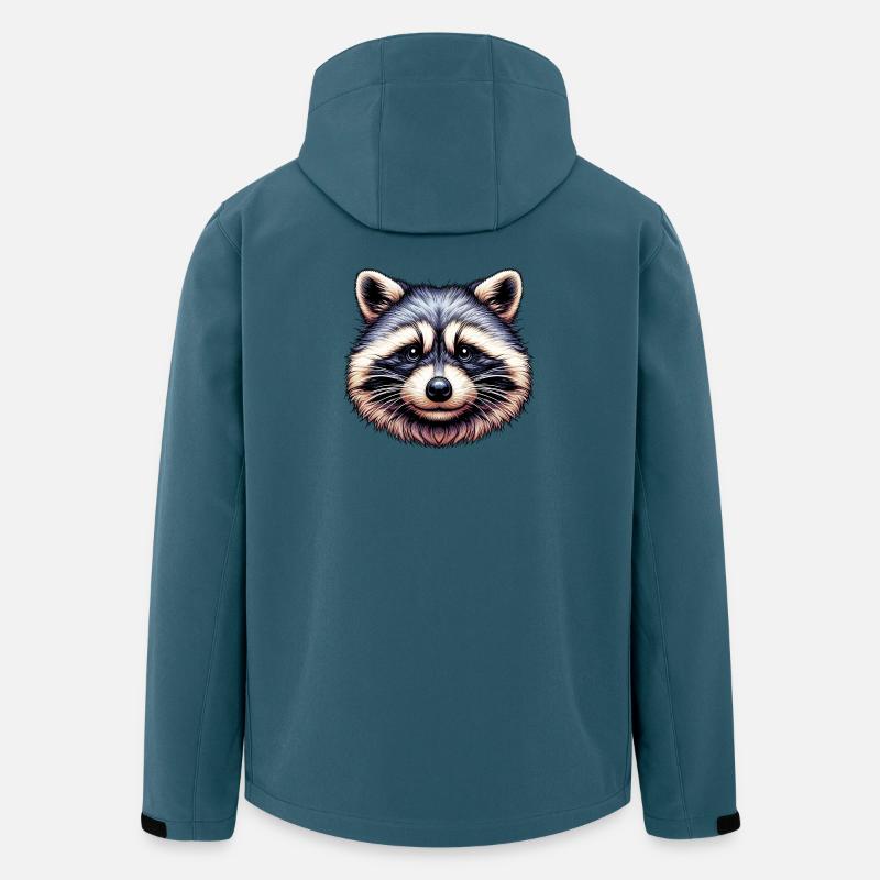 Raton laveur - Veste softshell homme en polyester recyclé Stanley/Stella - bleu pétrole foncé