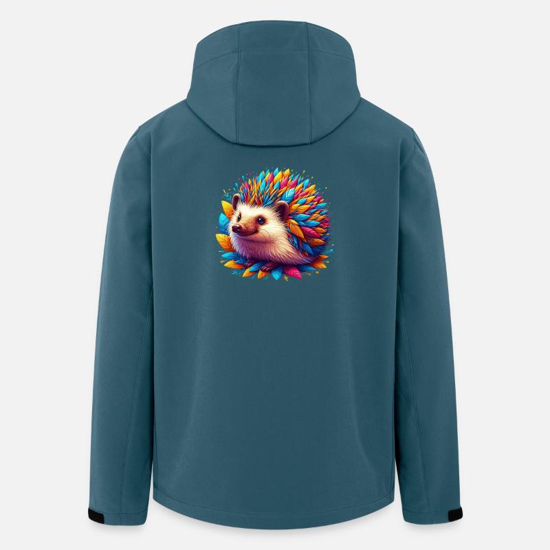 Igel - Recycelte Männer Softshell-Jacke von Stanley/Stella - Dunkles Petrol
