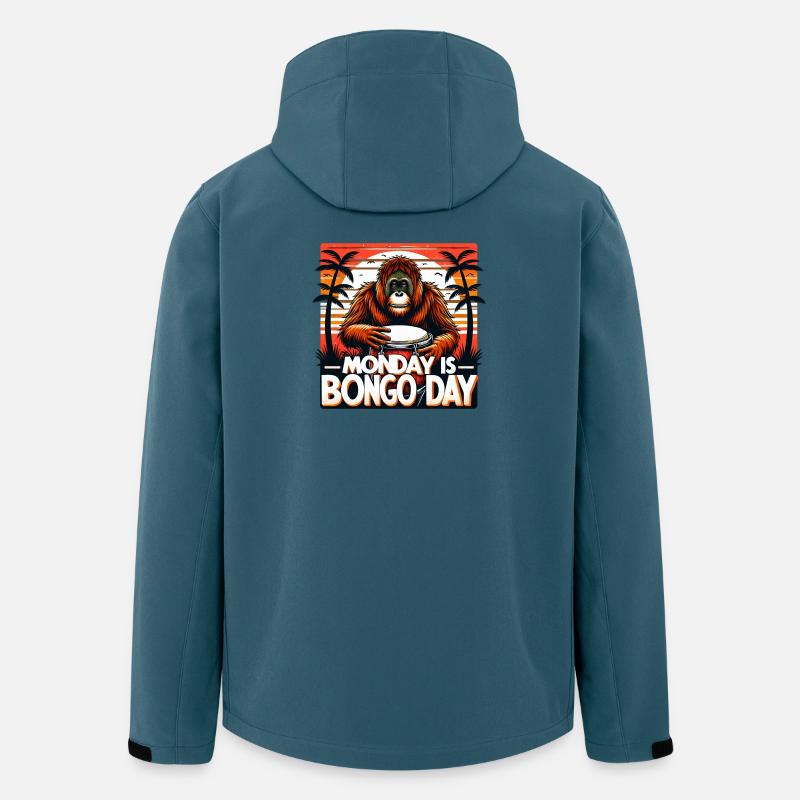 Bongo Trommler - Recycelte Männer Softshell-Jacke von Stanley/Stella - Dunkles Petrol