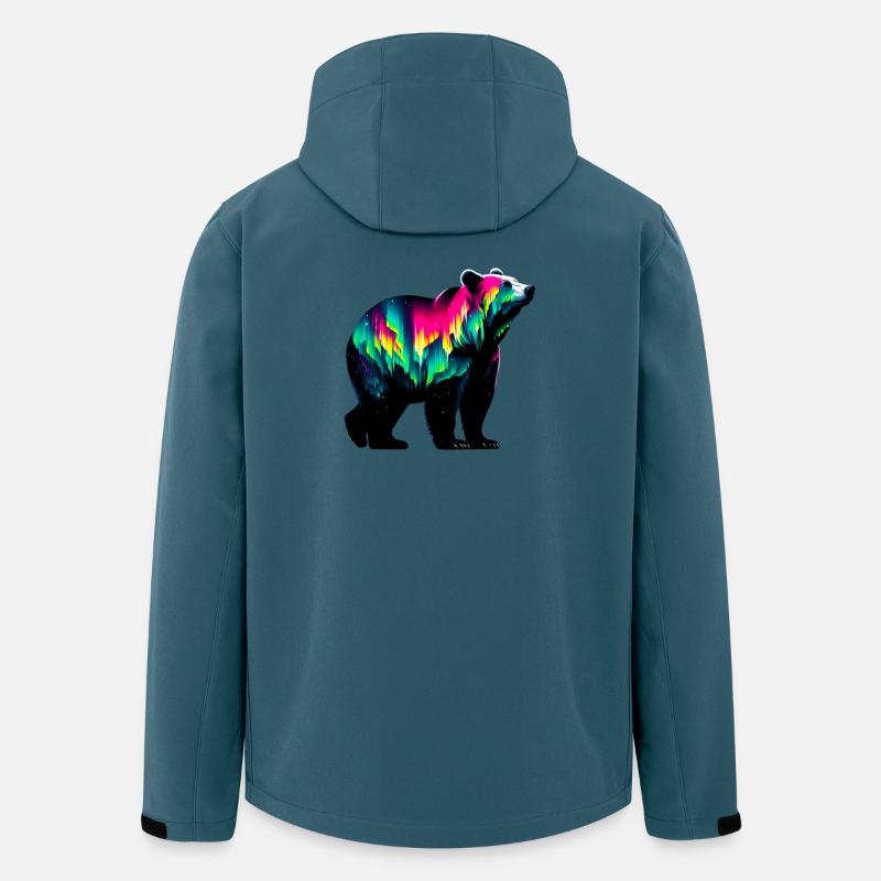Bär - Recycelte Männer Softshell-Jacke von Stanley/Stella - Dunkles Petrol