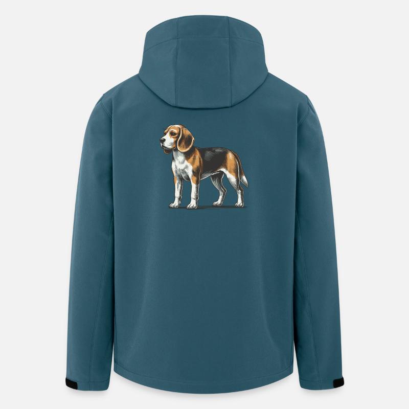 Beagle - Recycelte Männer Softshell-Jacke von Stanley/Stella - Dunkles Petrol