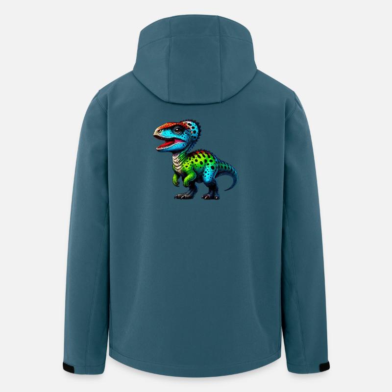 Dinosaurier - Recycelte Männer Softshell-Jacke von Stanley/Stella - Dunkles Petrol