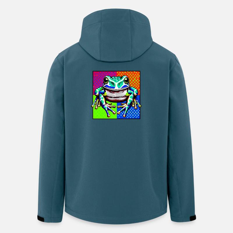 Frosch - Recycelte Männer Softshell-Jacke von Stanley/Stella - Dunkles Petrol